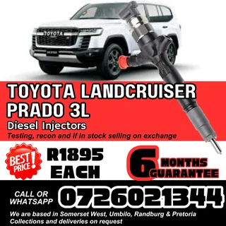 Toyota Landcruiser Prado 3L diesel injectors for sale