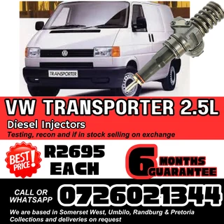 VW Transporter 2.5L diesel injectors for sale