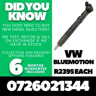 VW Bluemotion 1.2 diesel injectors for sale