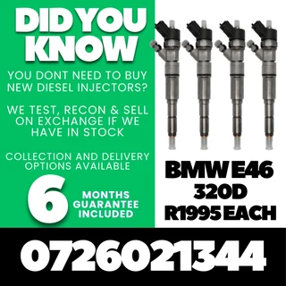 BMW E46 320d diesel injectors for sale