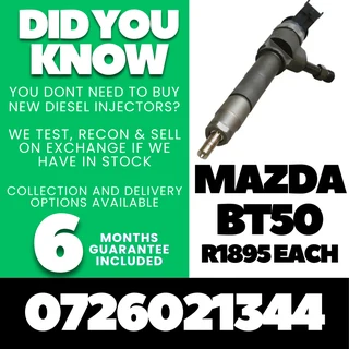 Mazda BT50 3L diesel injectors for sale