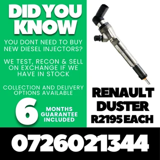 Renault Duster diesel injectors for sale