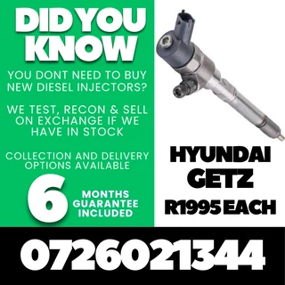 Hyundai Getz diesel injectors for sale