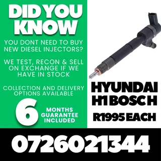 Hyundai H1 Bosch diesel injectors for sale