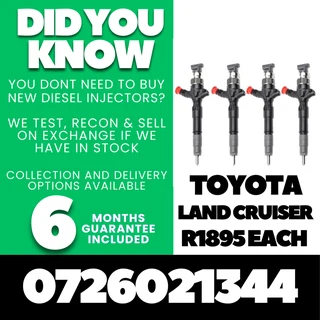 Toyota Land Cruiser diesel injectors for sale