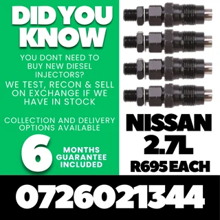 Nissan 2.7L diesel injectors for sale