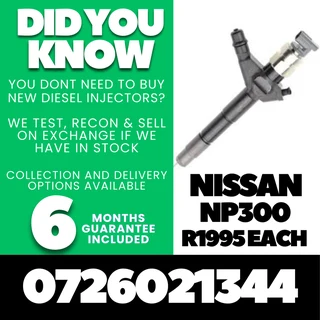 Nissan NP300 diesel injectors for sale