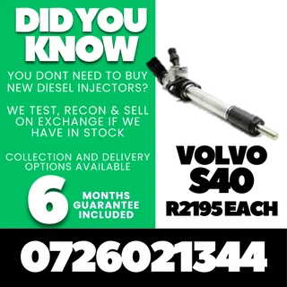 Volvo S40 diesel injectors for sale