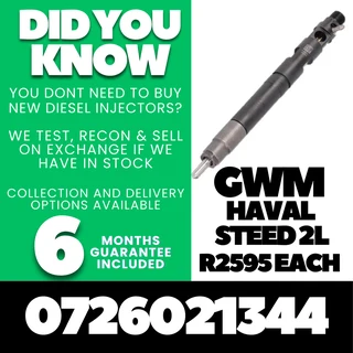 GWM Haval Steed 2L diesel injectors for sale