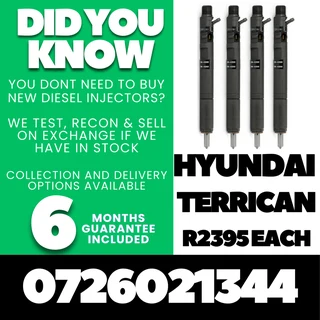 Hyundai Terrican diesel injectors for sale