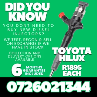 Toyota Hilux diesel injectors for sale