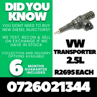 VW Transporter 2.5L diesel injectors for sale