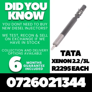 TATA Xenon 2.2 / 3L diesel injectors for sale