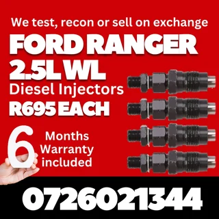Ford Ranger 2.5L WL Diesel Injectors for sale