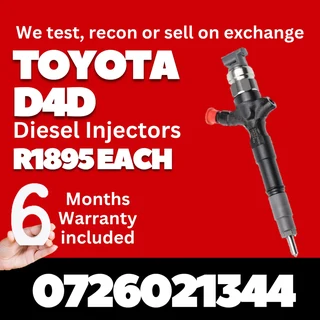 Toyota D4D Diesel Injectors for sale