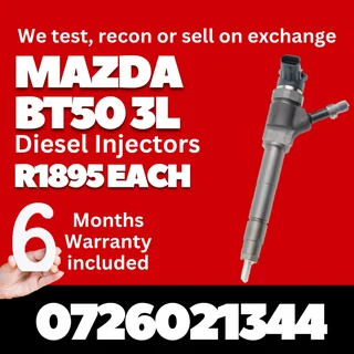 Mazda BT50 3L Diesel Injectors for sale
