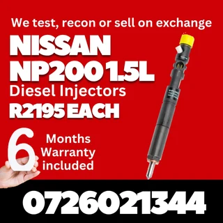 Nissan NP200 1.5L Diesel Injectors for sale