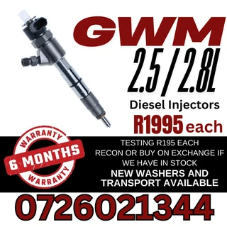GWM 2.5 / 2.8L diesel injectors for sale