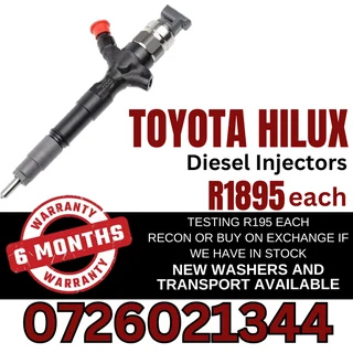 Toyota Hilux diesel injectors for sale