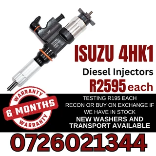 Isuzu 4HK1 diesel injectors for sale