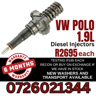 VW Polo 1.9L diesel injectors for sale