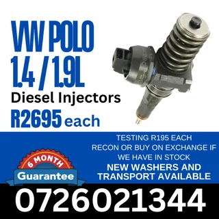 VW Polo 1.4 / 1.9L diesel injectors for sale