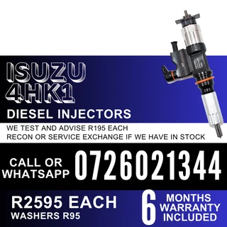 Isuzu 4HK1 diesel injectors for sale