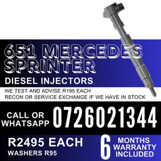 651 Mercedes Benz Sprinter diesel injectors for sale