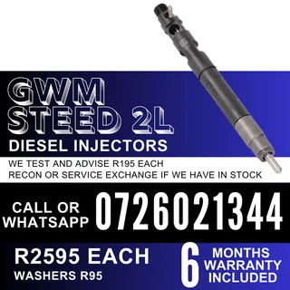 GWM Steed 2L diesel injectors for sale