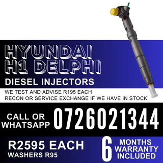 Hyundai H1 Delphi diesel injectors for sale