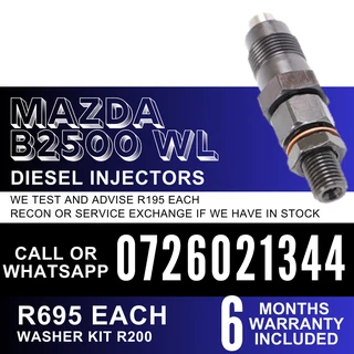 Mazda B2500 WL diesel injectors for sale