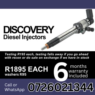 Discovery diesel injectors for sale