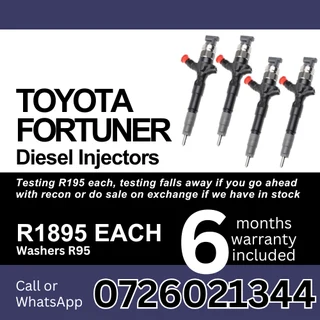 Toyota Fortuner diesel injectors for sale