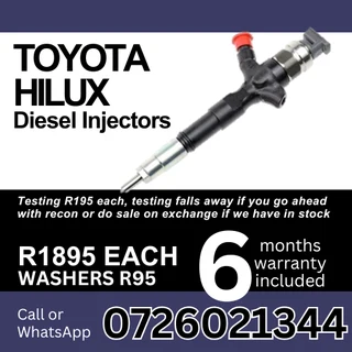 Toyota Hilux diesel injectors for sale