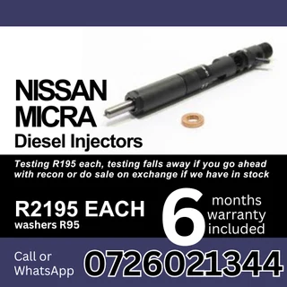 Nissan Micra diesel injectors for sale