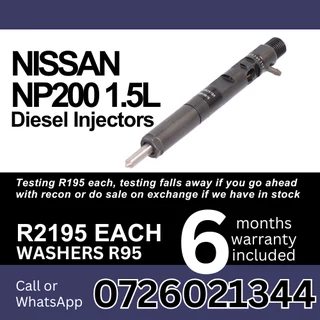 Nissan NP200 1.5L diesel injectors for sale