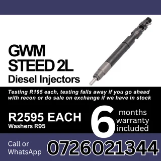 GWM Steed 2L diesel injectors for sale