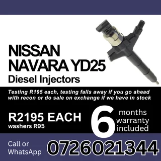 Nissan Navara YD25 diesel injectors for sale