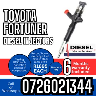 Toyota Fortuner diesel injectors for sale
