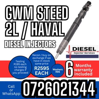 GWM Steed 2L / Haval diesel injectors for sale