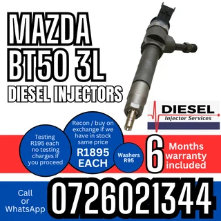 Mazda BT50 3L diesel injectors for sale