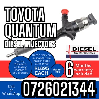 Toyota Quantum diesel injectors for sale