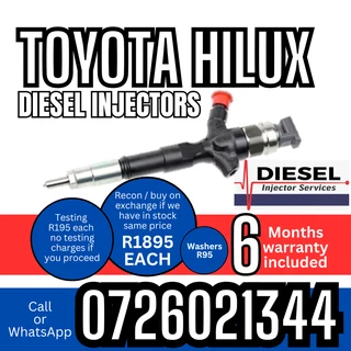 Toyota Hilux diesel injectors for sale