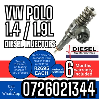 VW Polo 1.4 / 1.9L diesel injectors for sale