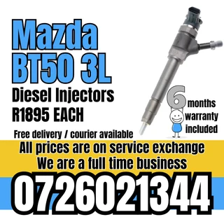 Mazda BT50 3L diesel injectors for sale