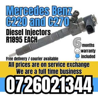 Mercedes Benz C220 / C270 diesel injectors for sale