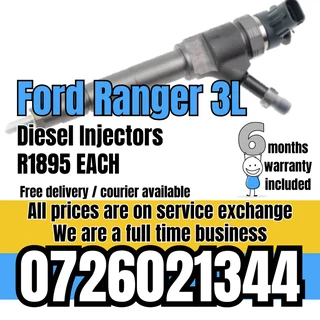 Ford Ranger 3L diesel injectors for sale
