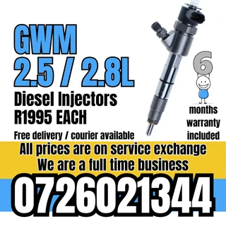 GWM 2.5 / 2.8L diesel injectors for sale