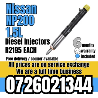Nissan NP200 1.5L diesel injectors for sale