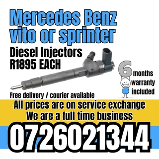 Mercedes Benz Vito or Sprinter diesel injectors for sale